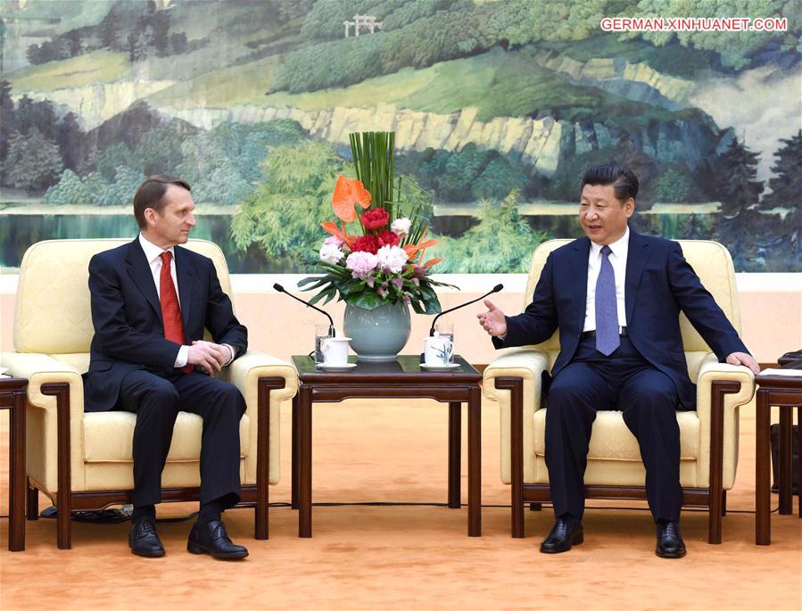 CHINA-BEIJING-XI JINPING-RUSSIA-SERGEI NARYSHKIN-MEETING(CN)