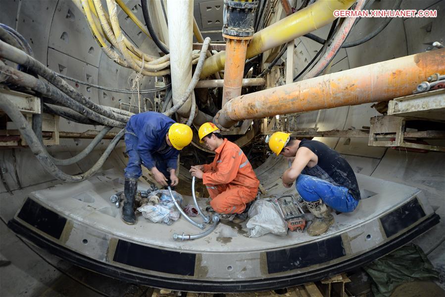 CHINA-LANZHOU-YELLOW RIVER-SUBWAY-RIGHT TUNNEL-COMPLETED (CN)