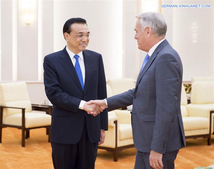 CHINA-BEIJING-LI KEQIANG-FRENCH FM-MEETING (CN) 