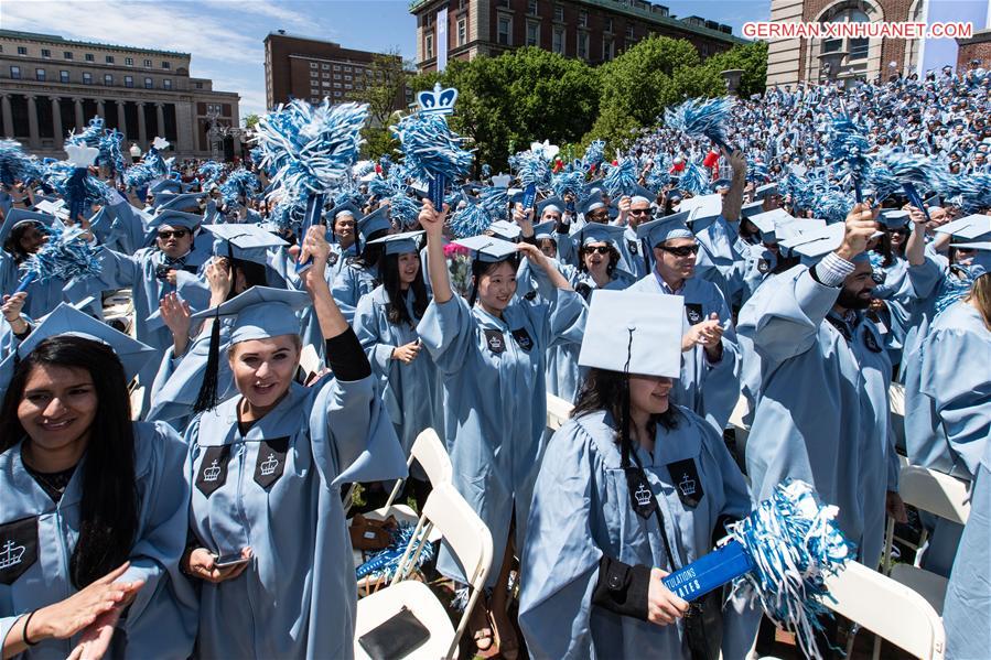 U.S.-NEW YORK-COLUMBIA UNIVERSITY-2016 GRADUATION