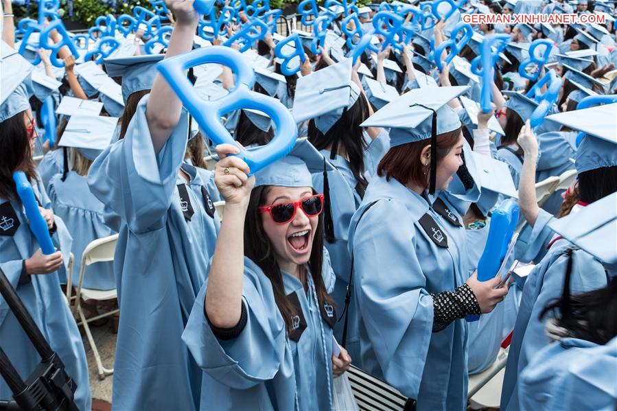 U.S.-NEW YORK-COLUMBIA UNIVERSITY-2016 GRADUATION