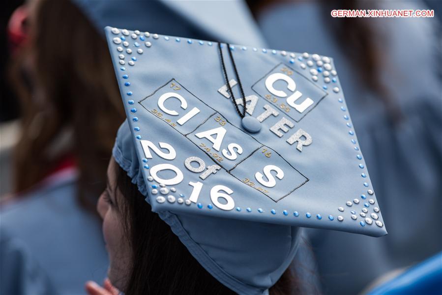 U.S.-NEW YORK-COLUMBIA UNIVERSITY-2016 GRADUATION