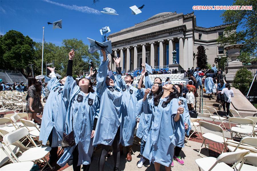 U.S.-NEW YORK-COLUMBIA UNIVERSITY-2016 GRADUATION