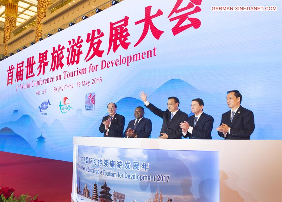 CHINA-BEIJING-LI KEQIANG-WORLD CONFERENCE ON TOURISM (CN)