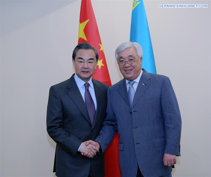 KAZAKHSTAN-CHINA-WANG YI-MEETING