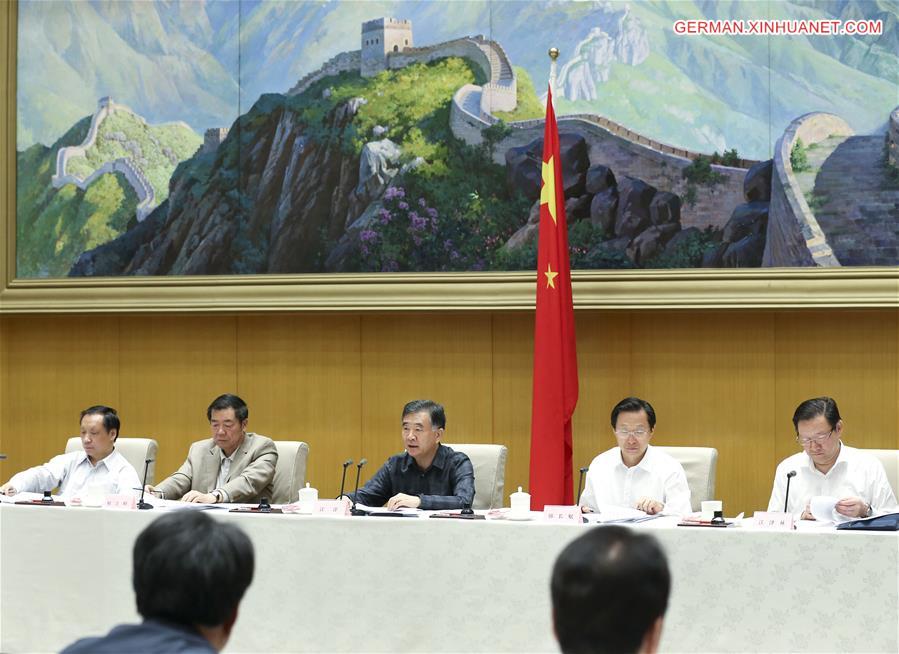CHINA-BEIJING-WANG YANG-TELECONFERENCE-POVERTY RELIEF (CN)