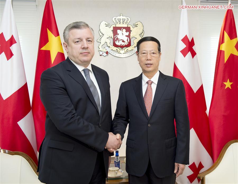 GEORGIA-TBILISI-PM-CHINA-ZHANG GAOLI-TALKS