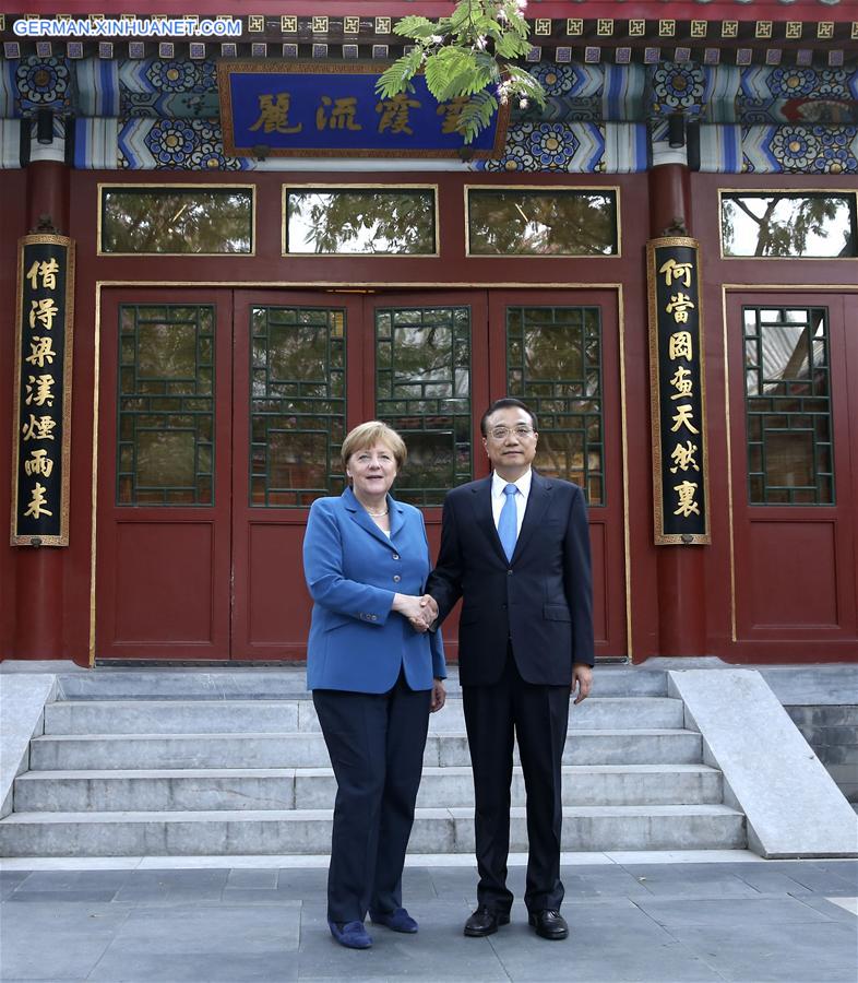 CHINA-BEIJING-LI KEQIANG-MERKEL-MEETING(CN)