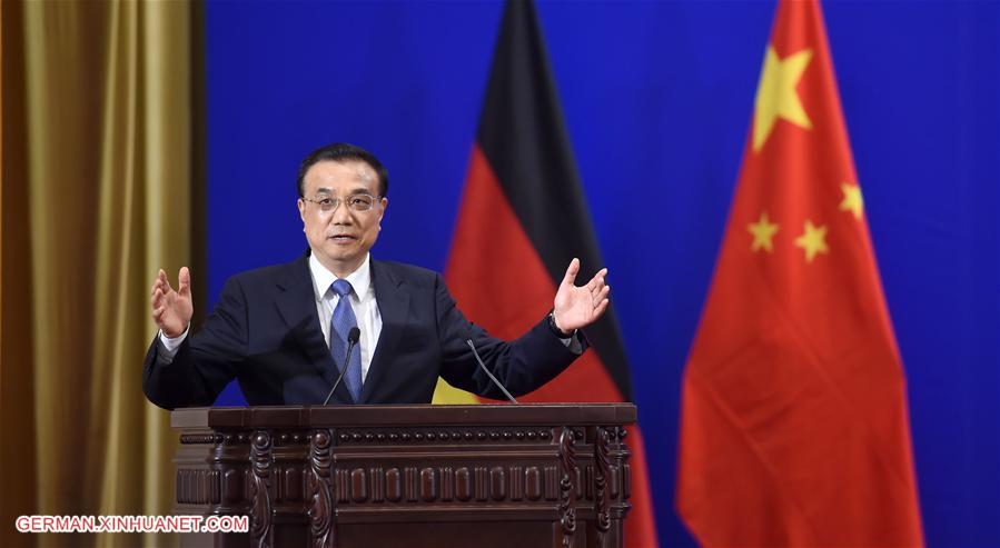 CHINA-BEIJING-LI KEQIANG-GERMANY-MERKEL-FORUM (CN)