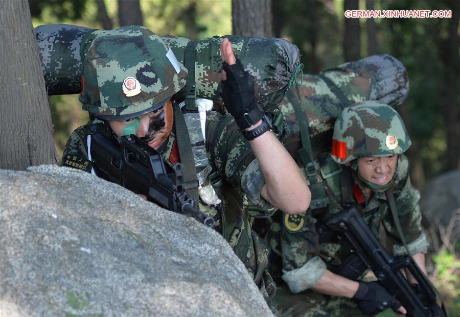 CHINA-SHANDONG-ARMED POLICE-TRAINING (CN)