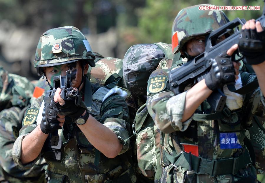 CHINA-SHANDONG-ARMED POLICE-TRAINING (CN)