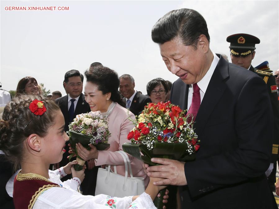 SERBIA-BELGRADE-CHINA-XI JINPING-ARRIVAL