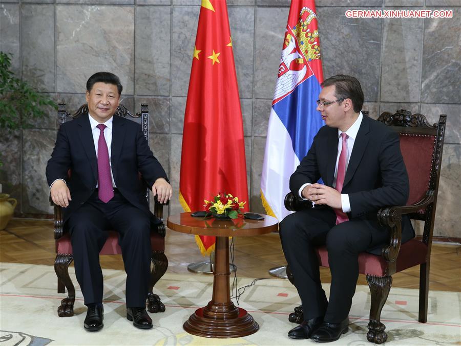 SERBIA-CHINA-XI JINPING-PM-MEETING