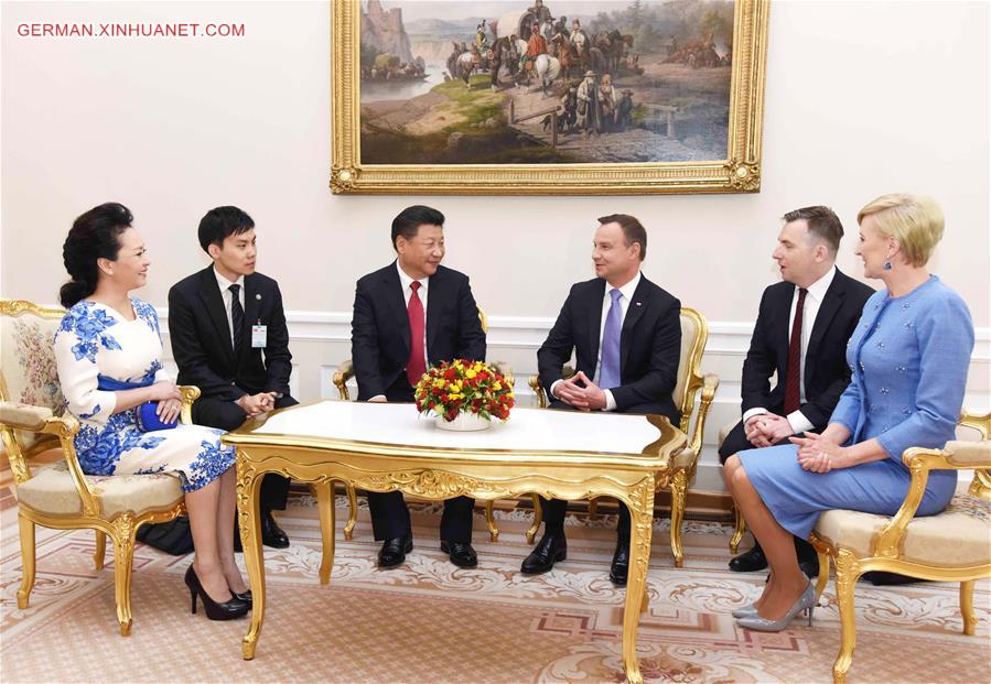 POLAND-WARSAW-CHINA-XI JINPING-WELCOMING CEREMONY