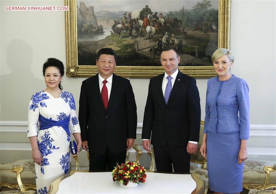 POLAND-WARSAW-CHINA-XI JINPING-WELCOMING CEREMONY