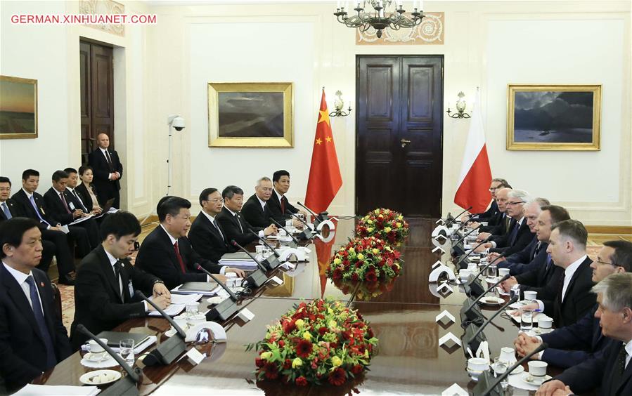 POLAND-CHINA-XI JINPING-ANDRZEJ DUDA-TALKS