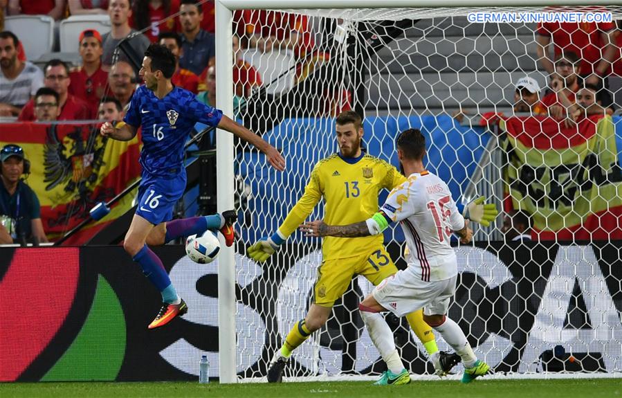 (SP)FRANCE-BORDEAUX-SOCCER-EURO 2016-GROUP D-SPAIN VS CROATIA