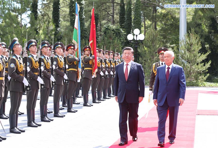 UZBEKISTAN-CHINA-XI JINPING-ISLAM KARIMOV-TALKS