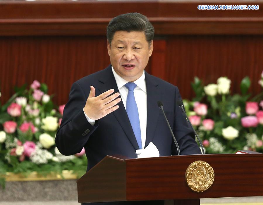 UZBEKISTAN-CHINA-XI JINPING-PARLIAMENT-SPEECH