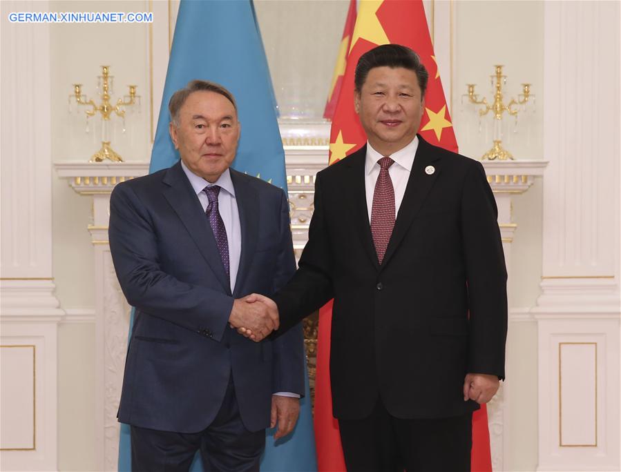 UZBEKISTAN-XI JINPING-KAZAKH PRESIDENT-MEETING