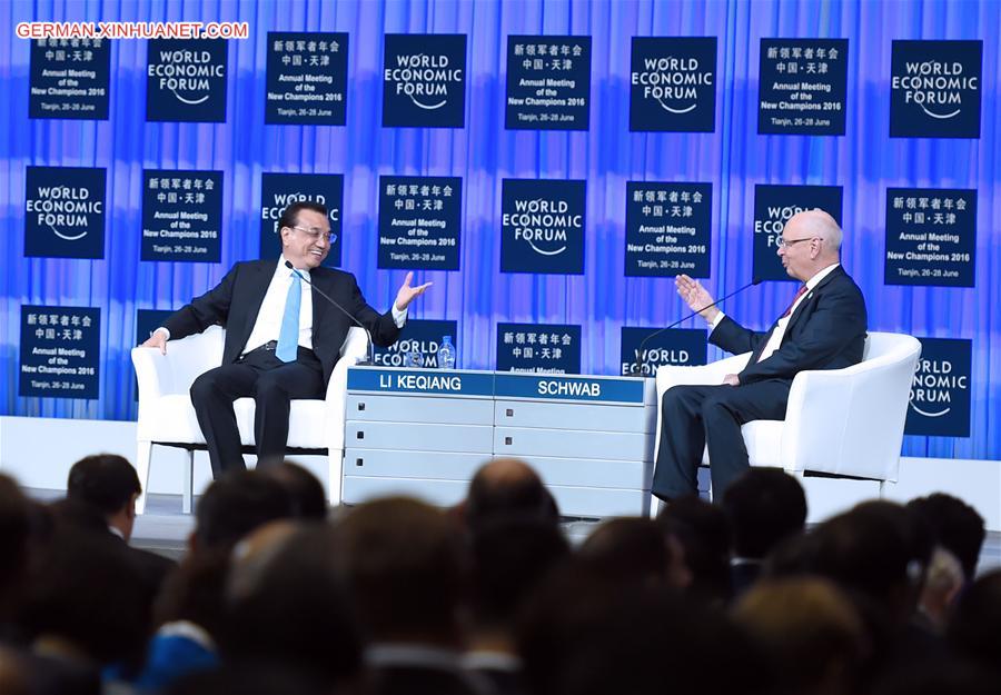 CHINA-TIANJIN-SUMMER DAVOS-LI KEQIANG-OPENING (CN)