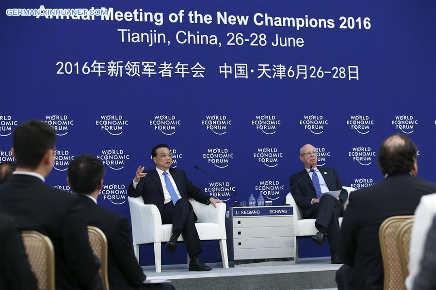 CHINA-TIANJIN-SUMMER DAVOS-LI KEQIANG-TALKS (CN)