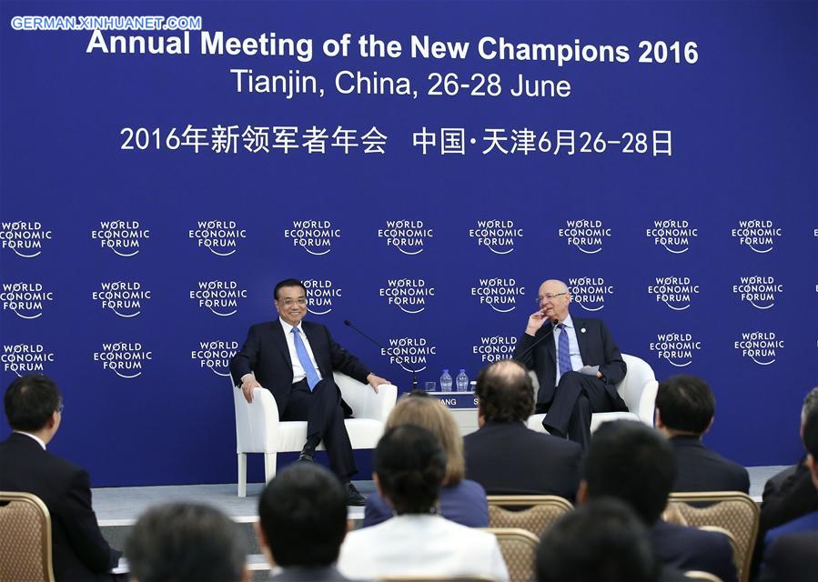 CHINA-TIANJIN-SUMMER DAVOS-LI KEQIANG-TALKS (CN)