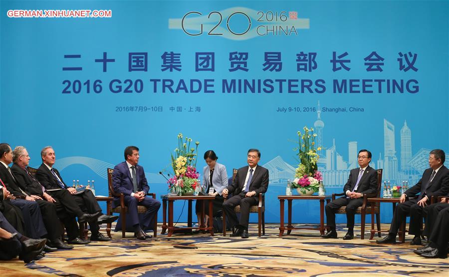 CHINA-SHANGHAI-WANG YANG-G20-TRADE MINISTERS MEETING (CN)