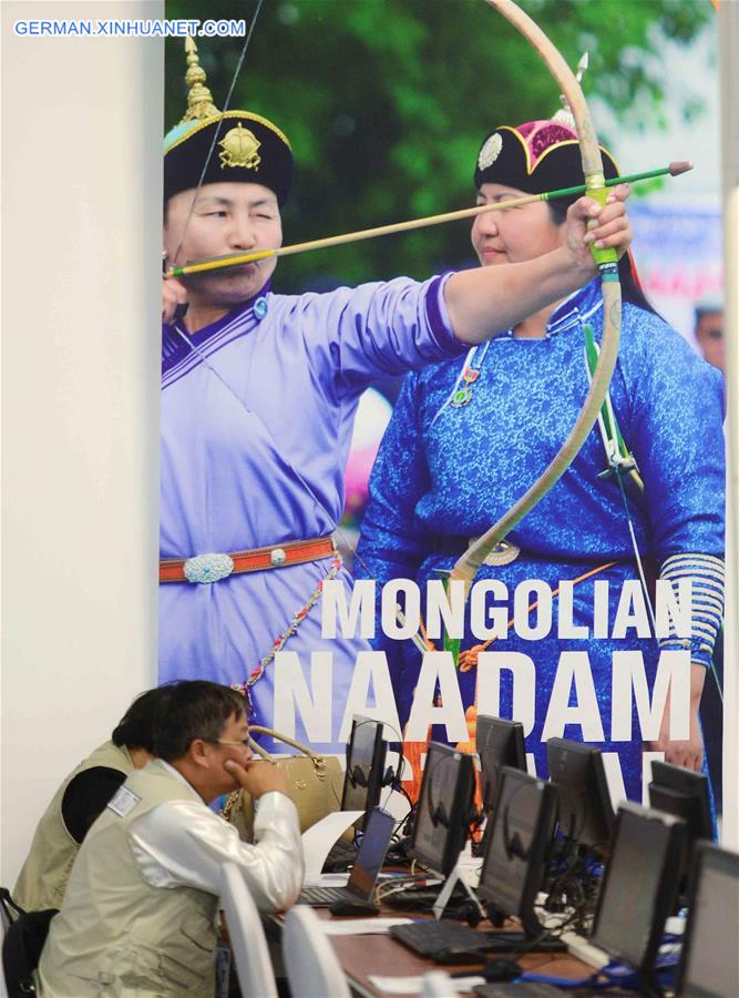 MONGOLIA-ULAN BATOR-11TH ASEM SUMMIT-MEDIA CENTER 