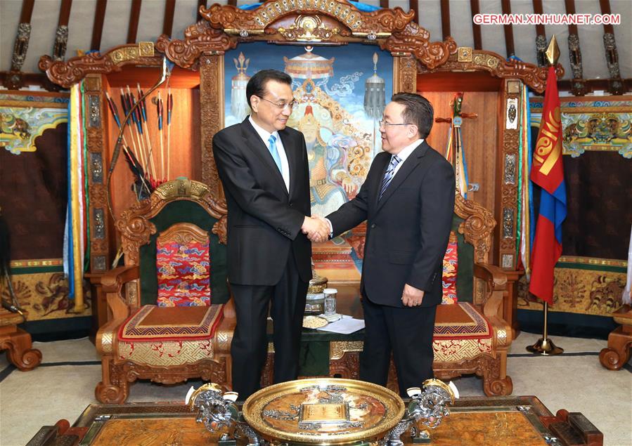 MONGOLIA-ULAN BATOR-CHINESE PREMIER-VISIT