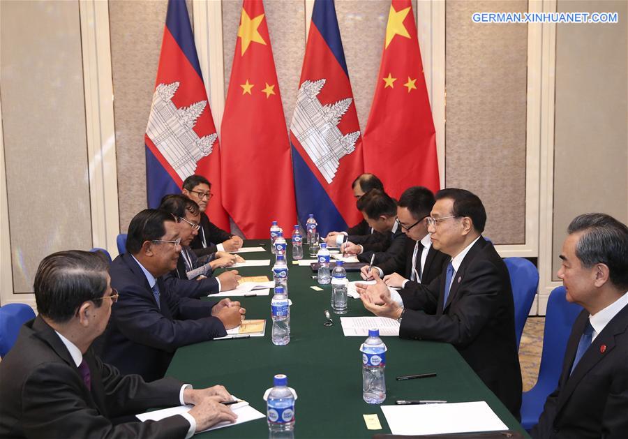 MONGOLIA-ULAN BATOR-CHINESE PREMIER-CAMBODIAN PM-MEETING