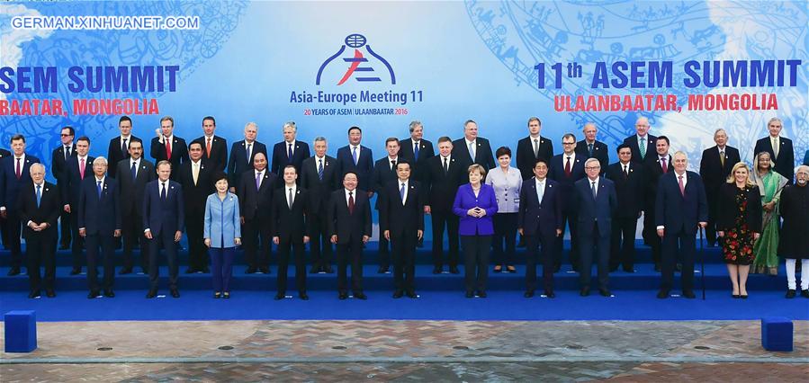 MONGOLIA-ULAN BATOR-CHINESE PREMIER-ASEM SUMMIT 