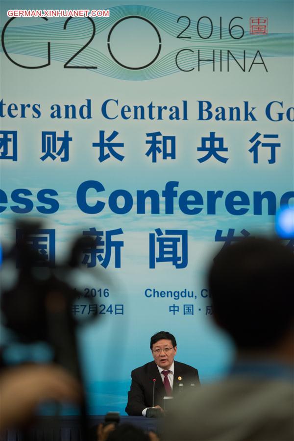 CHINA-SICHUAN-G20-MINISTERS-GOVERNORS-PRESS CONFERENCE (CN)