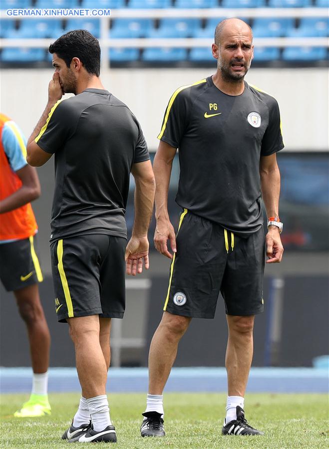 (SP)CHINA-BEIJING-SOCCER-ICC-MAN CITY-TRAINING (CN)
