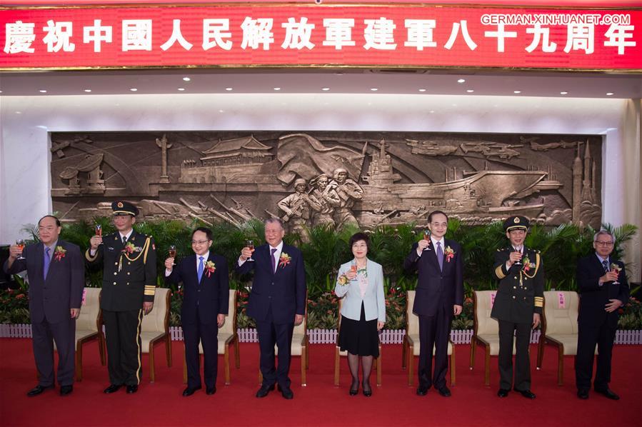 CHINA-MACAO-PLA-89TH ANNIVERSARY-RECEPTION (CN)