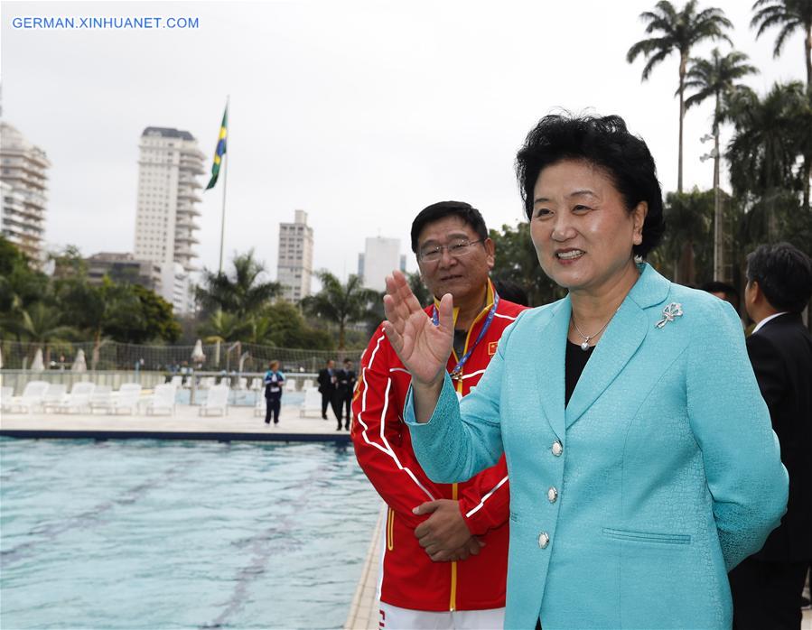 BRAZIL-SAO PAULO-LIU YANDONG-CHINESE ATHLETES