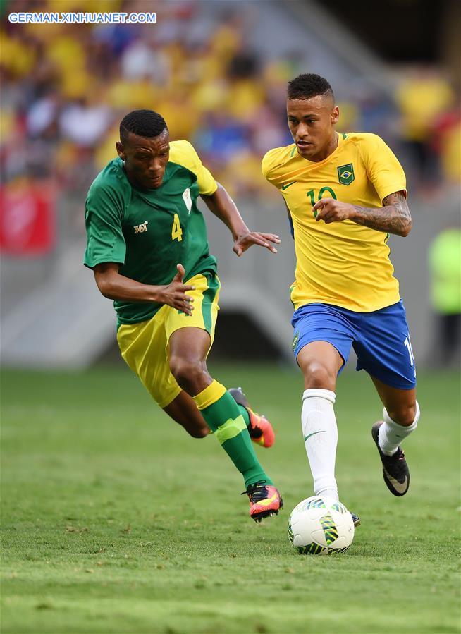 (SP)BRAZIL-BRASILIA-OLYMPICS-MEN'S FOOTBALL-BRAZIL VS SOUTH AFRICA