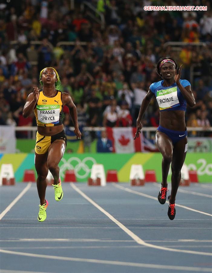 (SP)BRAZIL-RIO DE JANEIRO-OLYMPICS-WOMEN'S 100M