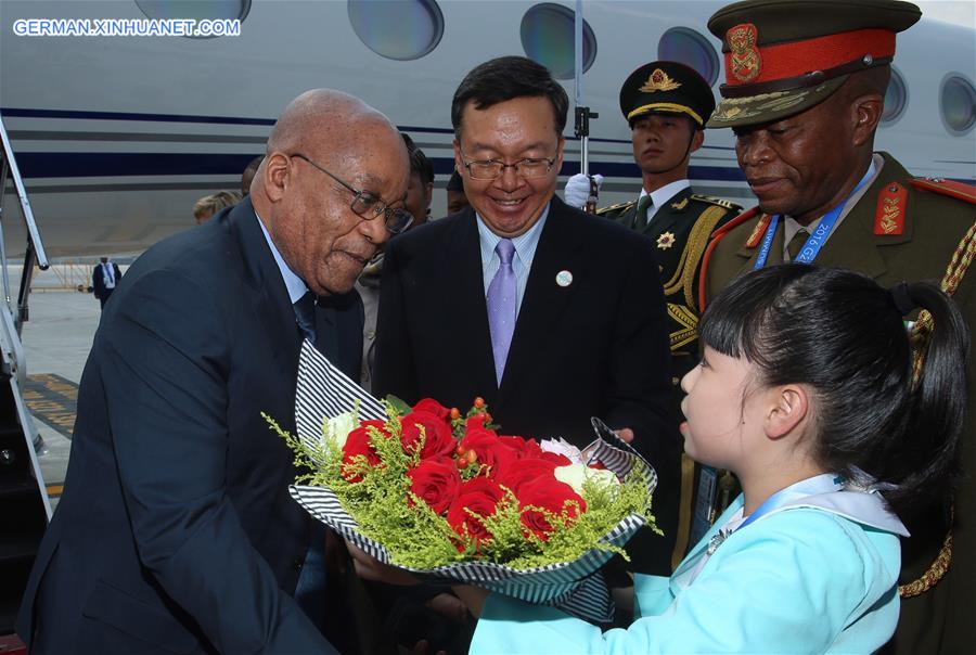 (G20 SUMMIT)CHINA-HANGZHOU-SOUTH AFRICA-PRESIDENT-ARRIVAL (CN)