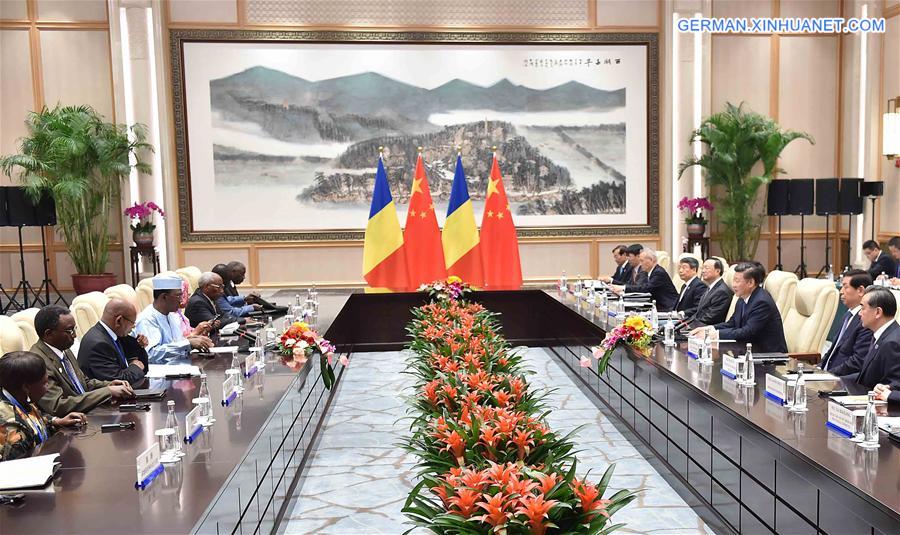 (G20 SUMMIT)CHINA-HANGZHOU-XI JINPING-CHADIAN PRESIDENT-MEETING (CN)