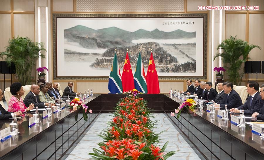 (G20 SUMMIT)CHINA-HANGZHOU-XI JINPING-SOUTH AFRICA-PRESIDENT-MEETING (CN)