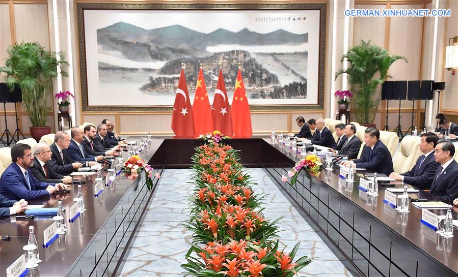 (G20 SUMMIT)CHINA-HANGZHOU-XI JINPING-TURKEY-PRESIDENT-MEETING (CN)