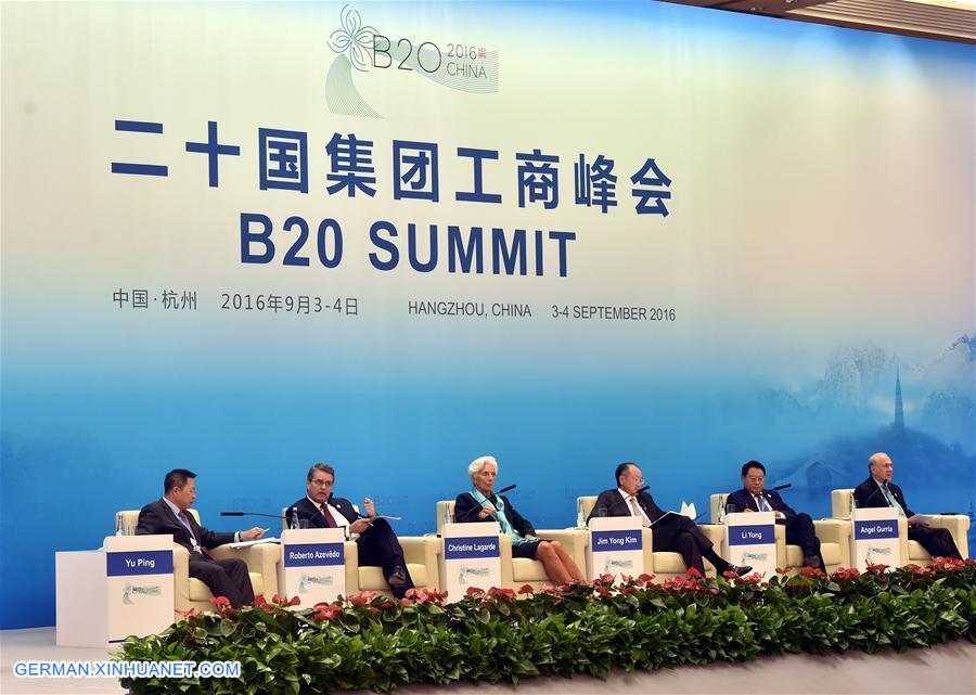 (G20 SUMMIT)CHINA-HANGZHOU-B20-SUMMIT (CN)