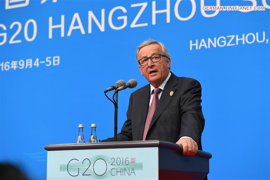 (G20 SUMMIT)CHINA-HANGZHOU-G20-EU-PRESS CONFERENCE (CN)