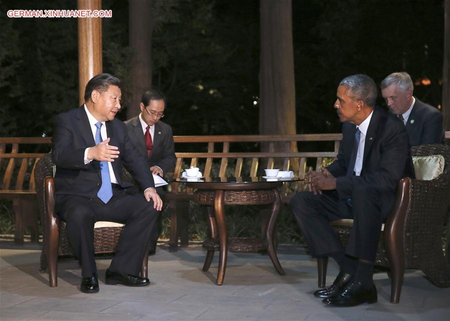 (G20 SUMMIT)CHINA-HANGZHOU-XI JINPING-US-OBAMA-MEETING (CN)