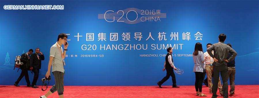 (G20 SUMMIT)CHINA-HANGZHOU-G20-MEDIA CENTER (CN)