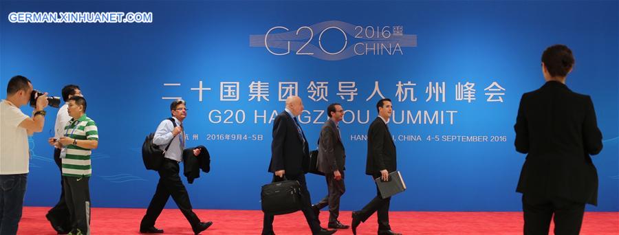 (G20 SUMMIT)CHINA-HANGZHOU-G20-MEDIA CENTER (CN)