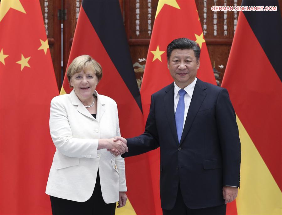 (G20 SUMMIT)CHINA-HANGZHOU-G20-XI JINPING-GERMAN CHANCELLOR-MEETING (CN) 