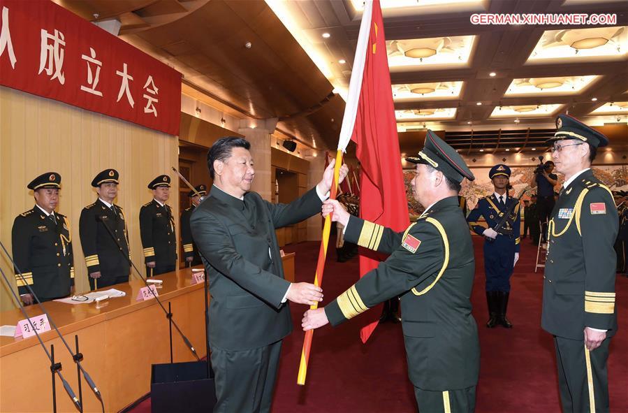 CHINA-XI JINPING-CMC-JOINT LOGISTICS FORCE-ESTABLISHMENT (CN)