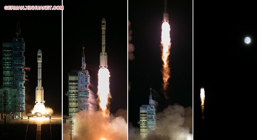 (XINHUAINSIGHT)CHINA-JIUQUAN-TIANGONG-2-LAUNCH (CN) 